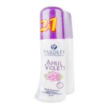 Desodorante APRIL VIOLETS roll-on x65 ml pague 1 lleve 2