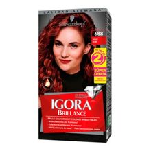 Tinte IGORA brillance rojo rubi precio especial 2 tubos N.° 688
