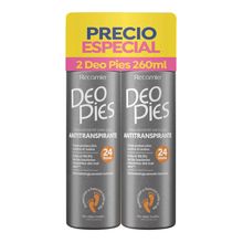 Desodorante DEO PIES antitranspirante 2 unds x260 ml c/u