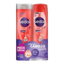 Shampoo SEDAL + acondicionador keratina antioxidante x340 ml c/u precio especial