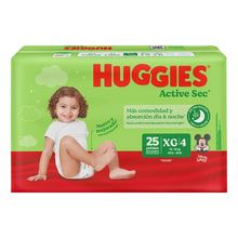 Pañal HUGGIES open XG x25 unds