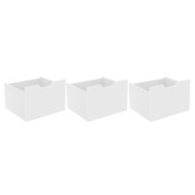 Kit 3 cajones organizador Santos Blanco