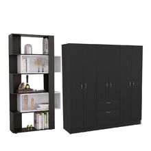 Combo Dormitorio Nahuel, Biblioteca + Closet
