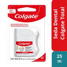 Seda dental COLGATE total con cera x25 mt
