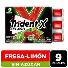 Chicle TRIDENT splash fresa-limón x17,1 g