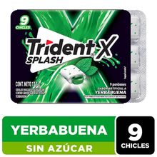 Chicle TRIDENT splash yerbabuena x17,1 g