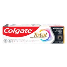 Crema dental COLGATE Total 12 carbón activado x150 ml