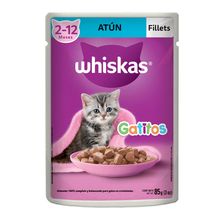 Alimento humedo gatitos WHISKAS de Atun x85 g