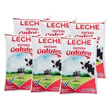 Leche GALATEA entera 6 unds x900 ml c/u