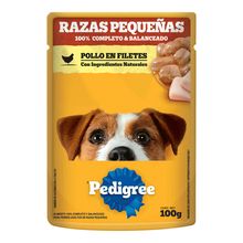 Alimento húmedo para perro PEDIGREE razas pequeñas sabor a pollo en salsa x100 g