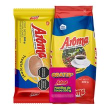 Café AROMA molido x400 g gratis chocolate