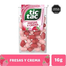 TIC TAC fresa y crema x16 g