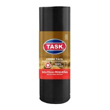 Bolsa para basura TASK bio rollo cierre fácil 50x70
