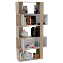 Biblioteca Ascher, Beige y Blanco, con cinco entrepaños