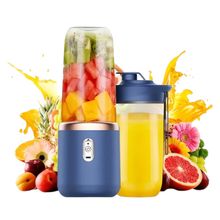 Licuadora Portatil Doble Vaso Para Jugos Y Batidos