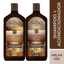 Shampoo TIO NACHO + acondicionador anticanas x415 ml c/u