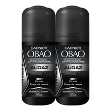 Desodorante OBAO roll on audaz 2 unds x65 ml c/u