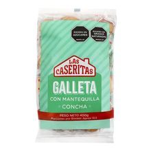 Galletas LAS CASERITAS mantequilla concha x400 g