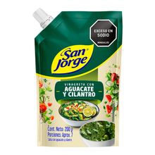 Vinagreta SAN JORGE aguacate-cilantro x200 g