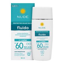 Protector solar NUDE facial fluido SPF60 x50 ml