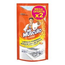 Limpiador MR MÚSCULO cocina naranja precio especial 2 unds x500 ml c/u