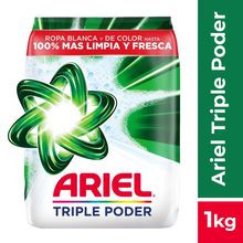 Detergente ARIEL regular ropa blanca y color x1000 g