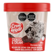 Helado CREM HELADO cookies&cream x300 g