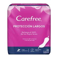 Protectores CAREFREE protección largos x40 unds