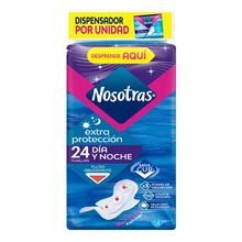 Toallas higiénicas NOSOTRAS extra protección tela x24 unds