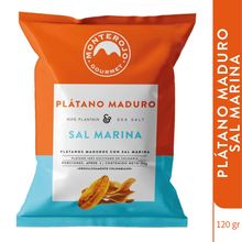 Platanos maduros MONTEROJO sal marina x120 g