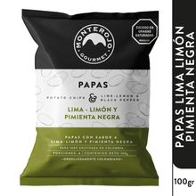 Papas MONTEROJO limon y pimienta negra x100 g
