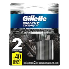 Repuesto GILLETTE mach3 carbono 2 unds