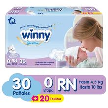 Pañal WINNY sensitive etapa 0 x30 unds