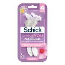 Máquina para afeitar SCHICK quattro for woman x2 unds