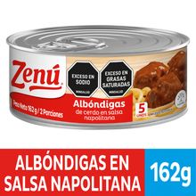 Albondigas ZENÚ en salsa x162 g