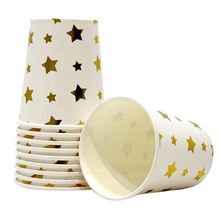 Vaso MOMENTY estrella dorado x10 unds JARH0151