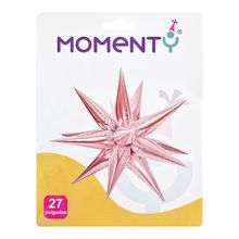 Globos MOMENTY 27" estrella oro rosa JARH2591-OR