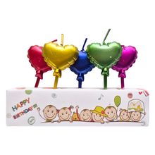 Velas MOMENTY decorativas corazones colores JARH3046 x5 unds