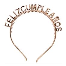 Diadema MOMENTY feliz cumpleaños oro rosa JARH0124-ORS
