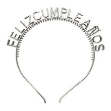 Diadema MOMENTY feliz cumpleaños plata JARH0124-PL