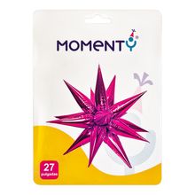 Globos MOMENTY 27" estrella fucsia JARH2591-F
