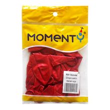 Globos MOMENTY R9 satín metal rojo x12 unds 22-431