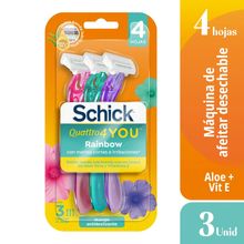 Maquina de afeitar SCHICK quatro you x3 unds