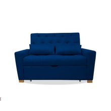 Sofa Cama Ackerman 120x180 cm Azul Petroleo