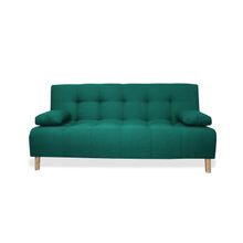 Sofa Cama Sabathy 180x94x80 cm Verde + Cojines