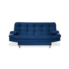 Sofa Cama Hauser 3 Posiciones 120x185 cm Azul Petroleo