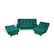 Sala Clic Clac Hauser Sofácama y 2 Sillas Verde