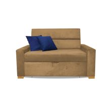 Sofa Cama Multifuncional Aubry 150x94 cm  Camel + Cojines