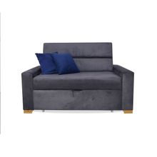 Sofa Cama Multifuncional Aubry 150x94 cm  Gris + Cojines