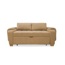 Sofa Cama Multifuncional Stauffer 180x94x80  Camel + Cojines